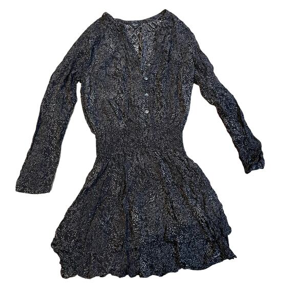 Rails Inez Python Snake Printed Long Sleeve Dress Size XS - Picture 1 of 3